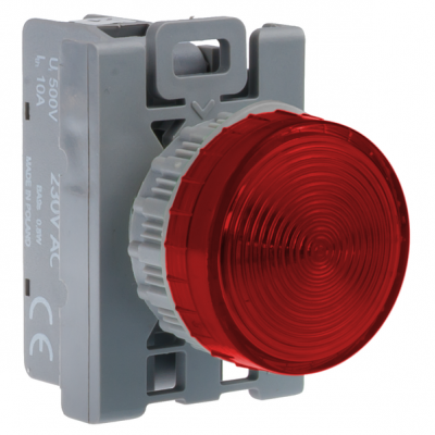 LAMPKA SYGN. CZERWONA 220V LED BA9S STANDARD (SP22-LC-220-LEDDC)